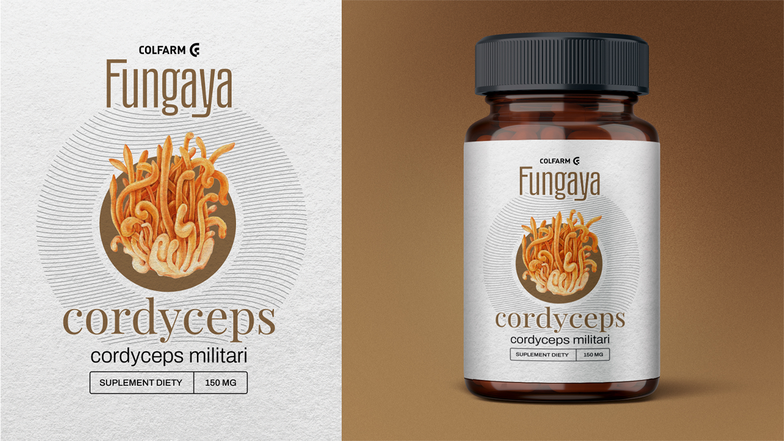 Opakowanie suplementów diety dla firmy Colfarm